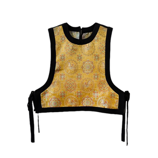 【宝相马】钱小萍宋锦新年真丝马甲圆领新中式国风百搭气质国风