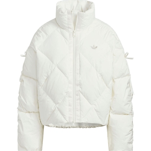 adidas阿迪达斯三叶草女子保暖立领宽松休闲羽绒服外套KC2611