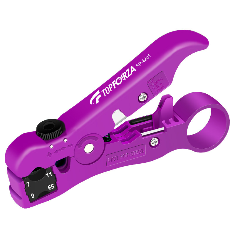 拓伏锐进口专业多功能可调式剥线器剥线钳剥皮钳子可剥同轴电缆线