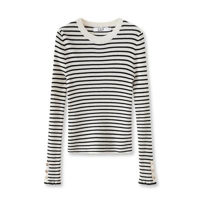 【商场同款】LILY冬新款女装绵羊毛山羊绒修身百搭针织衫打底