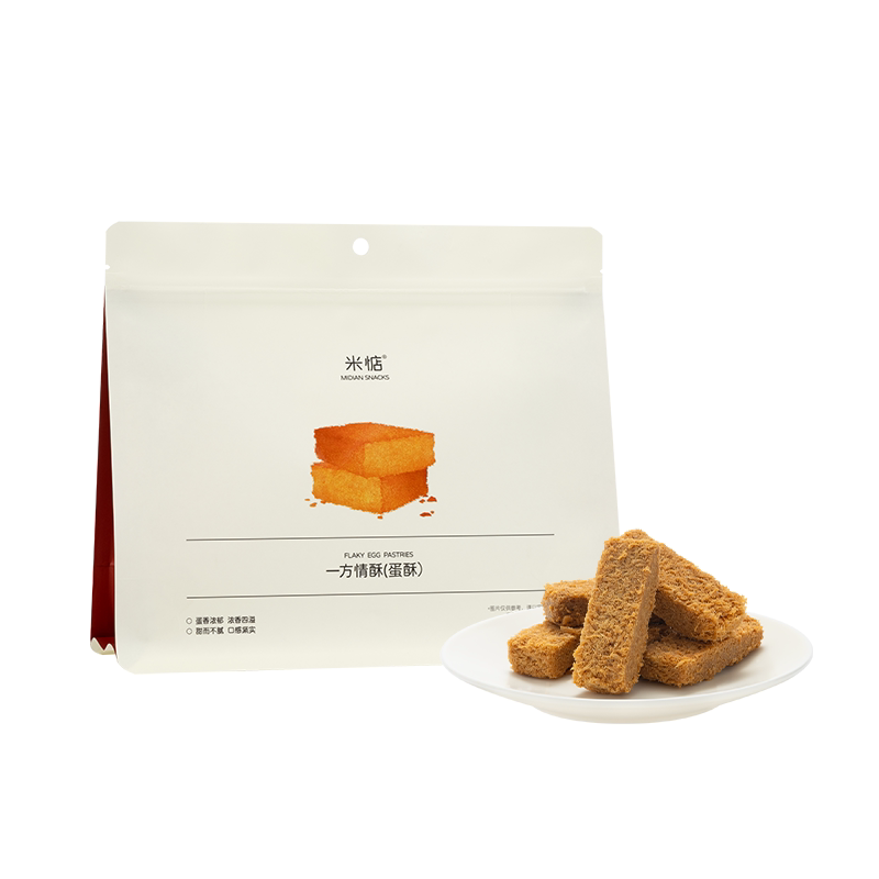 纯蛋香！酥掉渣！米惦一方情酥一品鸡蛋黄酥糕点饼干营养健康零食