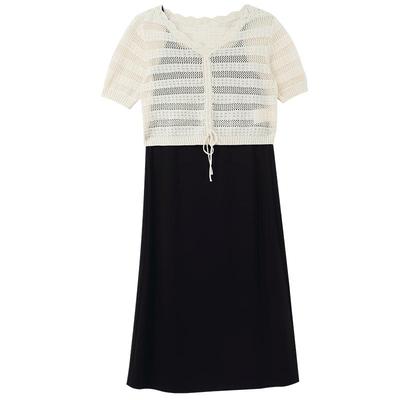 歌莉娅气质套装吊带裙外搭上衣女