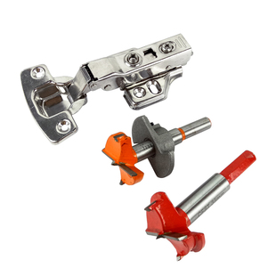 工业级橱柜门衣柜鞋柜门烟斗合页铰链专用木工开孔器35MM定位钻头