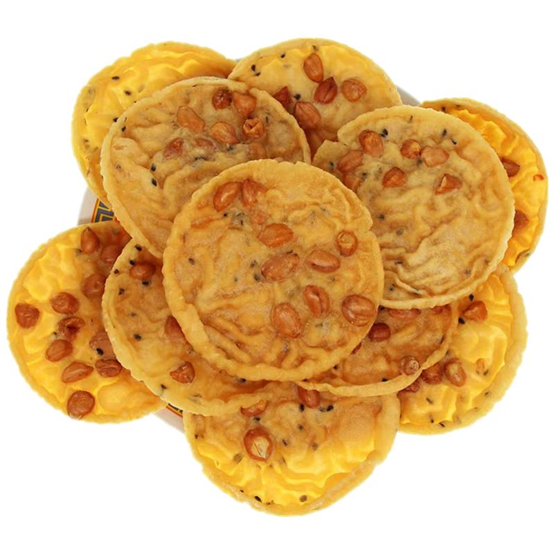 梅州客家特产铁勺饼江西月亮巴锅巴饼传统小吃糕点油炸休闲小吃