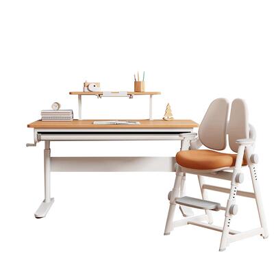 奇妙屋山毛榉可升降学习桌