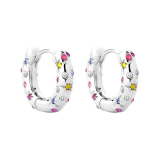 【黄子弘凡同款】RecoPan快乐专辑/原创彩水钻重工百搭小耳圈耳环