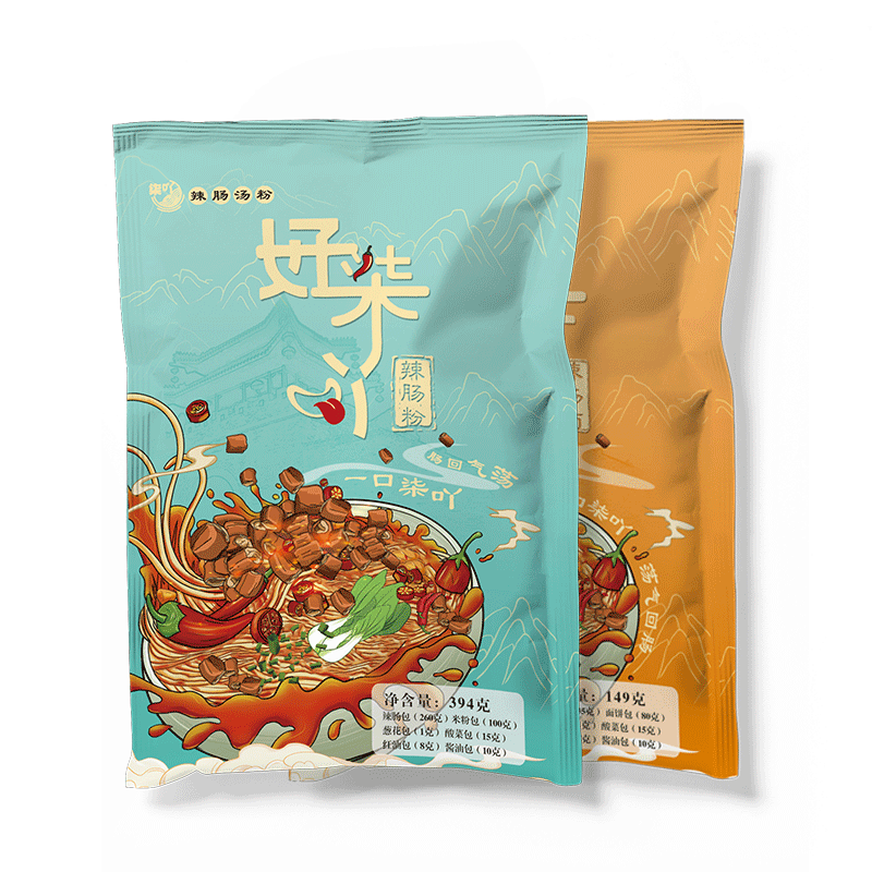 柒吖辣肠拌粉经典葱油拌粉火鸡面风味拌粉快煮土豆粉早餐夜宵可选