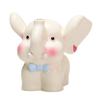 小象对象大象一对摆件心心相印桌