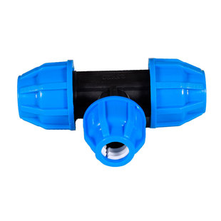 PE水管接头配件异径三通自来水管抢修快速接头无需热熔20-63规格