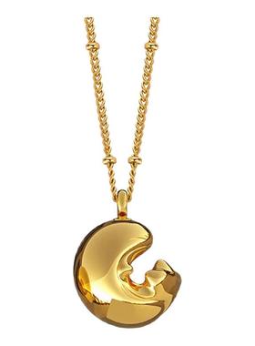 盐岛锦鲤项链鸿运好运本命年2025年素金项链吊坠红色礼物佩戴饰品