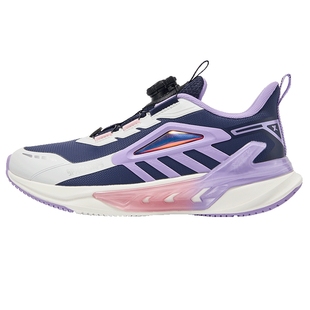 特步童鞋冬季新款儿童软底缓震运动鞋女童跑鞋旋转扣大童跑步鞋子