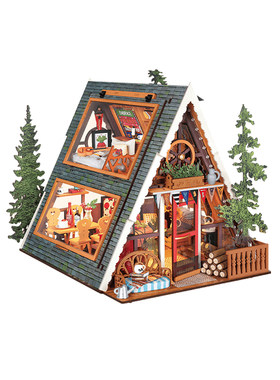 rolife若来三角木屋手工3D diy艺术小屋房子创意微缩模型女孩礼物