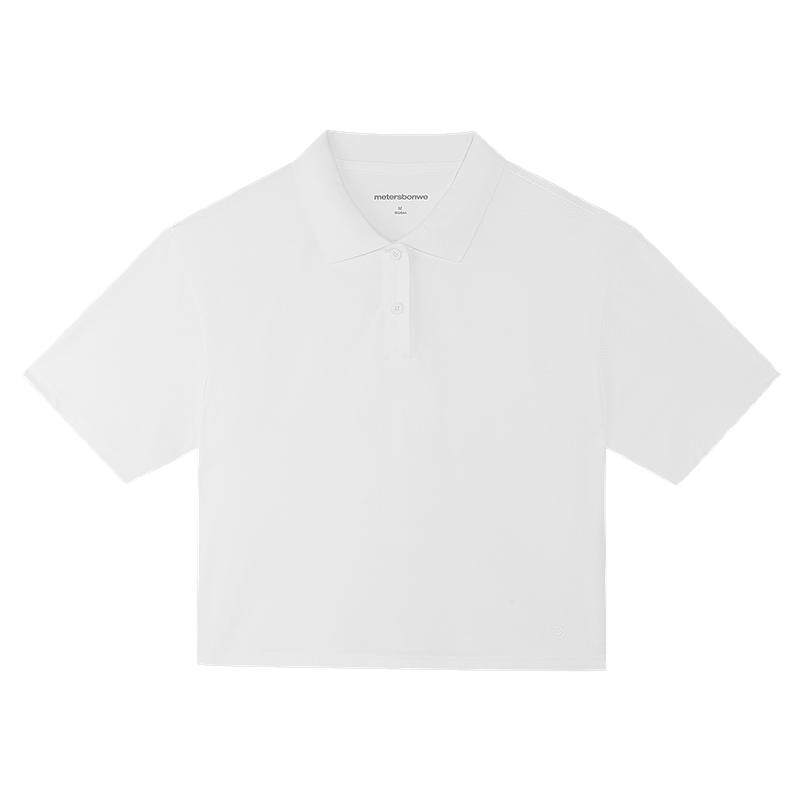 美特斯邦威女夏透气宽松POLO衫
