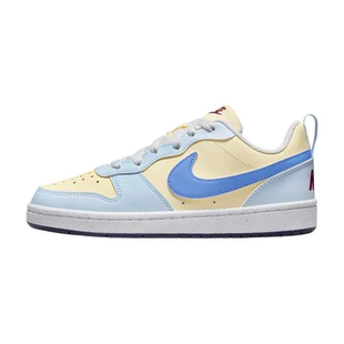耐克/Nike Court Borough Low 女款蓝黄舒适休闲板鞋 FV8120-141