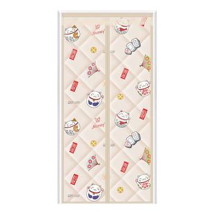 棉门帘秋冬季保暖防风加厚家用保温可视透明挡风防寒磁吸空调窗帘