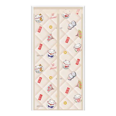 冬季棉门帘保暖防风透明免打孔