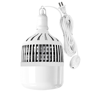 带线大功率工程灯泡E27螺口LED带插头开关节能超亮厂房插座照明灯