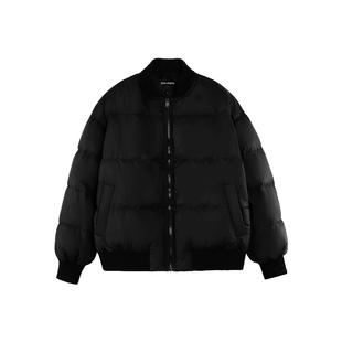 pusumede【现货7.5折】白鸭绒短款羽绒服女加厚夹克面包服外套