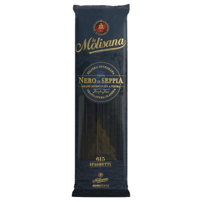 意大利面Molisana茉莉莎娜意大利进口直面无麸质意面墨鱼汁pasta