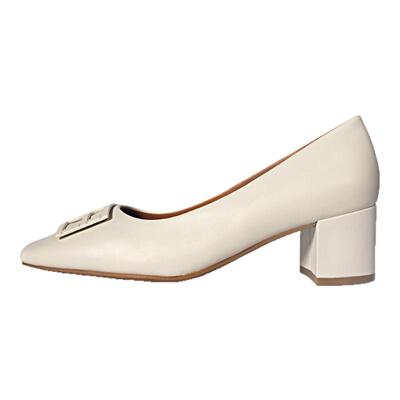 Rockport/乐步真皮女鞋2024新中粗跟浅口单鞋通勤软底羊皮高跟鞋