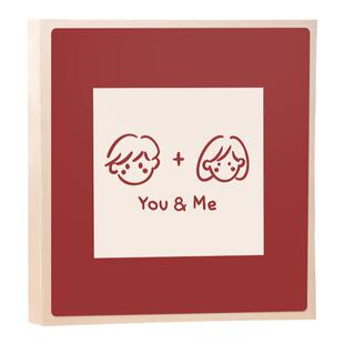 情侣恋爱记录相册本纪念册大容量5寸6寸7六照片插页混装收纳影集