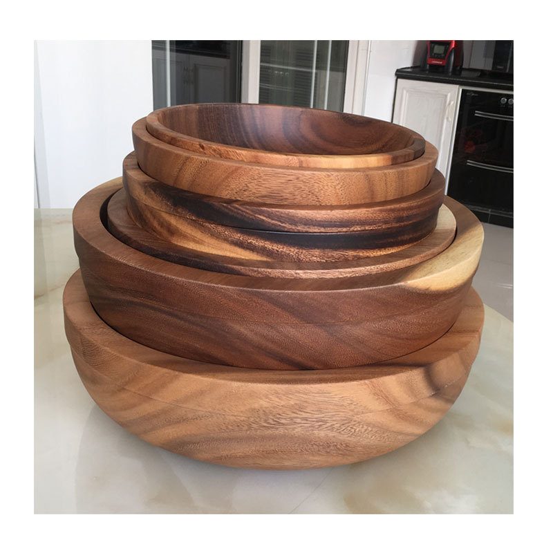 直供整木挖制特大木盆 圆形创意木质碗 相思木搅拌盆实木现货