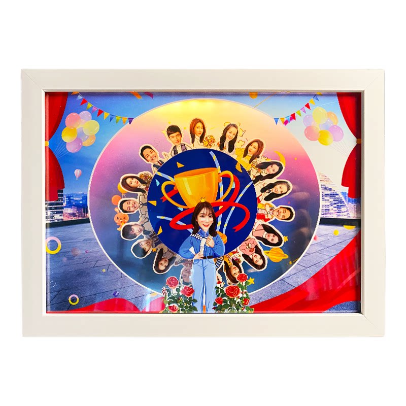 时光独白情侣生日礼物音乐旋转相框领导退休定制同事离职创意感动