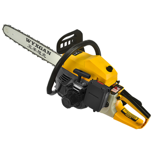 四冲程纯汽油锯电启动链条锯大功率二冲程油锯家用伐木锯大树神器