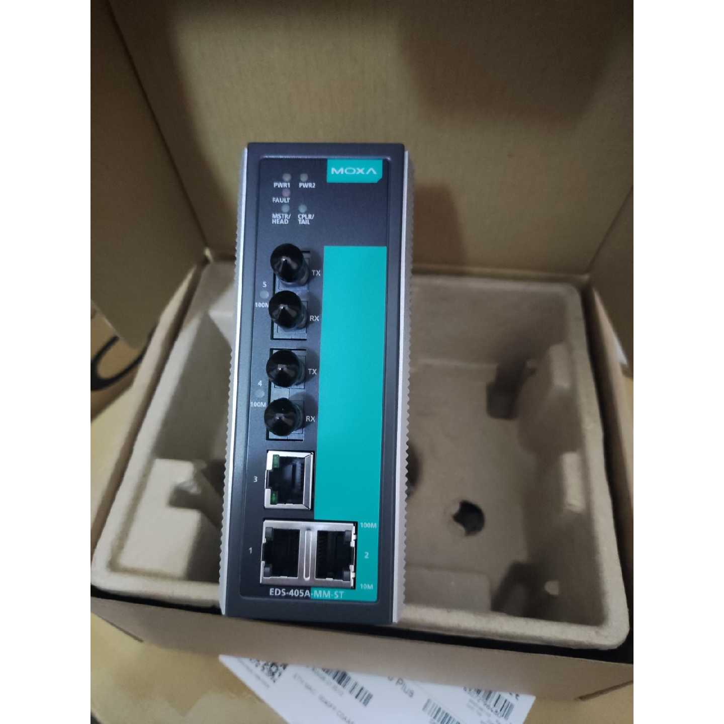 全新MOXA EDS-405A-MM-ST /SC 2光3电