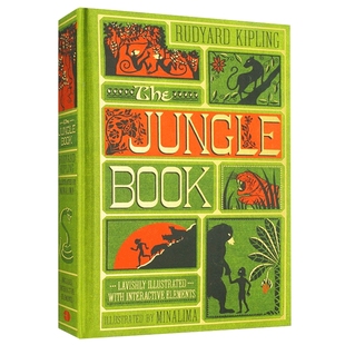 森林王子 英文原版绘本 The Jungle Book 奇幻森林 3D 手工立体书 丛林探险精美插图 英文版儿童英语启蒙 进口神奇趣味童话故事书