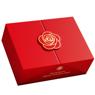 红色伴手礼盒空盒子新婚生日礼物盒护肤品礼品盒化妆品包装盒高级