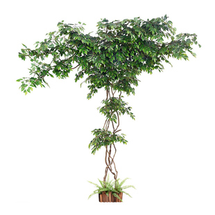 仿真树叶树枝树藤假花藤蔓藤条室内客厅墙面阳台管道绿植物墙装饰