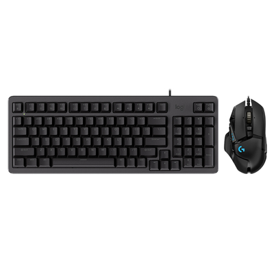 罗技K848有线机械键盘鼠标套装办公游戏电竞笔记本台式电脑通用