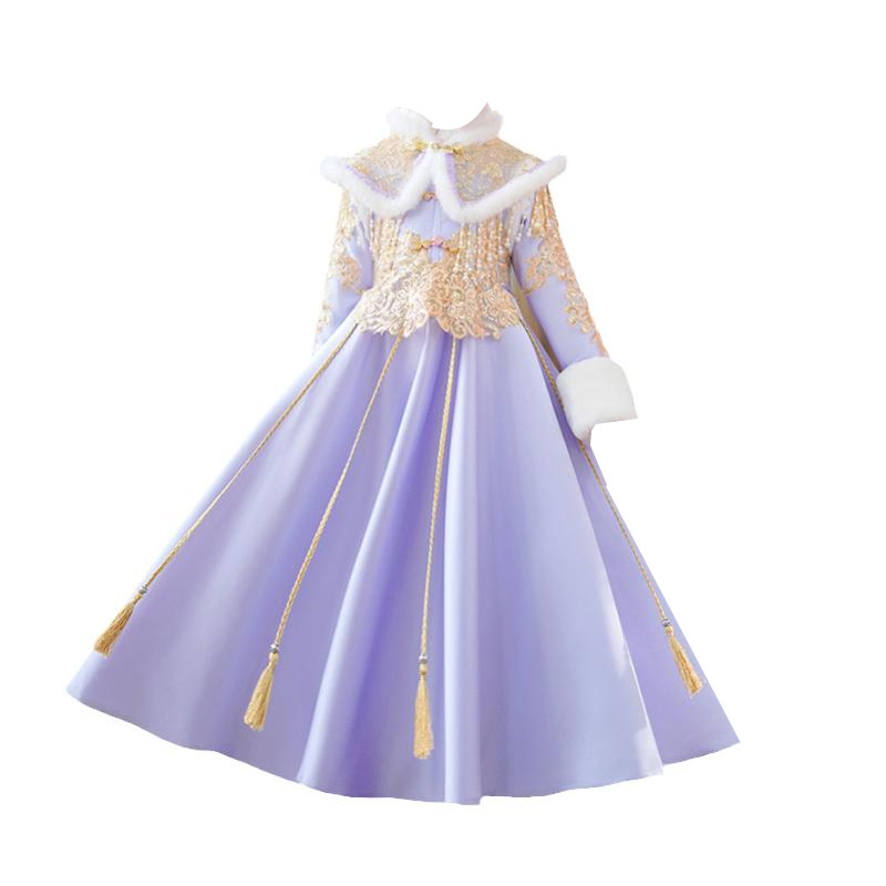 加绒加厚汉服苏梦绣包邮女童秋冬