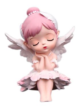 贝拉跳舞女孩儿童生日毕业摆件