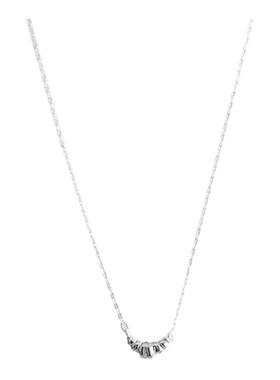 Nicole「一口可颂」氛围感纯银流苏项链小众设计感简约风锁骨链女