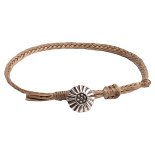 RONINMADE小众手工多巴胺编织米色壳手绳男女手链情侣礼物