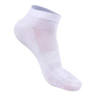 恒源祥五指袜男士袜子纯棉夏季薄款抑菌防臭中筒网眼透气分趾短袜