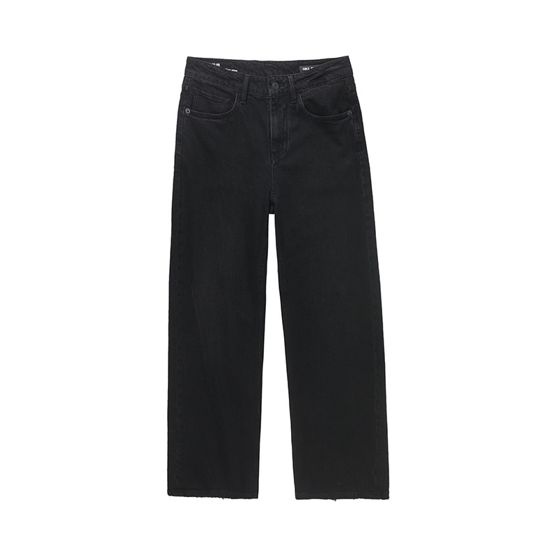 ABLEJEANS新款阔腿拖地牛仔裤女