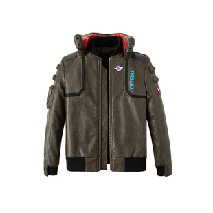 赛博朋克2077周边同款皮衣V夹克COSPLAY外套男服装衣服游戏服