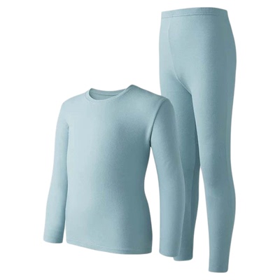 草本初色儿童保暖套装生姜发热羊绒桑蚕丝校服秋衣秋裤青少年