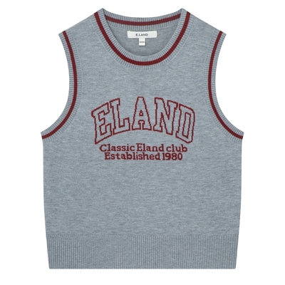 ELAND提花字母LOGO马甲