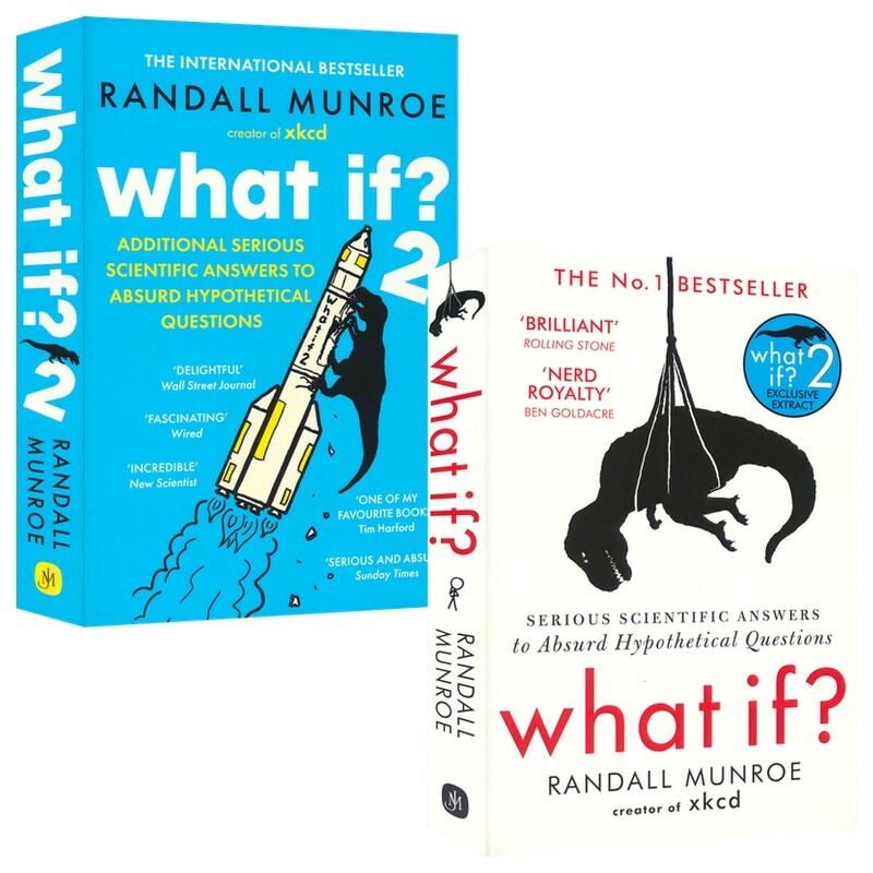 What If 那些古怪又让人忧心的问题 如果这样会怎样 兰道尔门罗 Randall Munroe 百科科普读物 英文原版进口图书