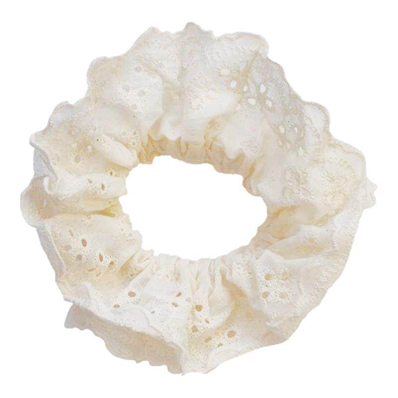 网红甜美双层蕾丝大肠发圈氛围感