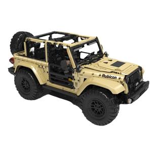 宇星模王旗舰店越野车吉普车牧马可遥控汽车积木拼装玩具生日礼物