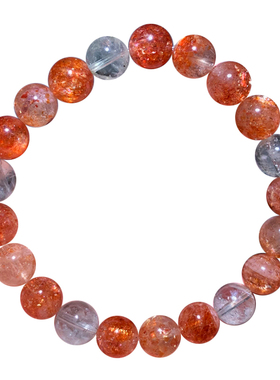 天然阿鲁沙长石手链单圈饰品女生