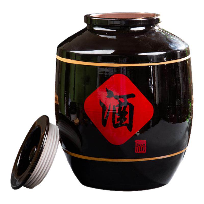 酒坛子陶瓷家用泡酒专用50/100/200斤装酒罐密封酒瓶存酒龙头酒缸