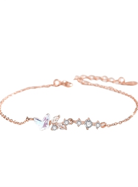 纯银女生精致手链新款