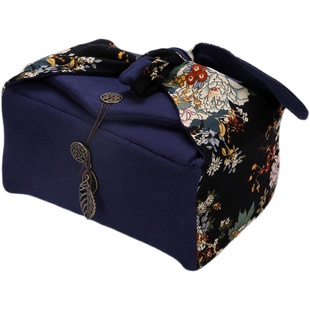 一壶四杯茶具旅行便携收纳包中式复古风棉麻袋子收纳袋户外旅游