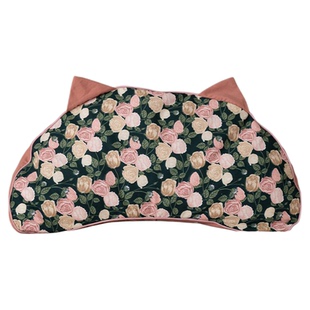 Asight猫耳朵荞麦腰枕纯棉护腰护颈椎睡觉专用月牙枕靠背垫可拆洗